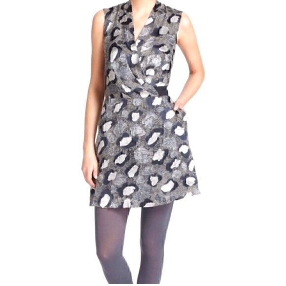 Anthropologie Leifsdottir Lynx-Dot Mini Dress - Size 6 - Picture 2 of 9